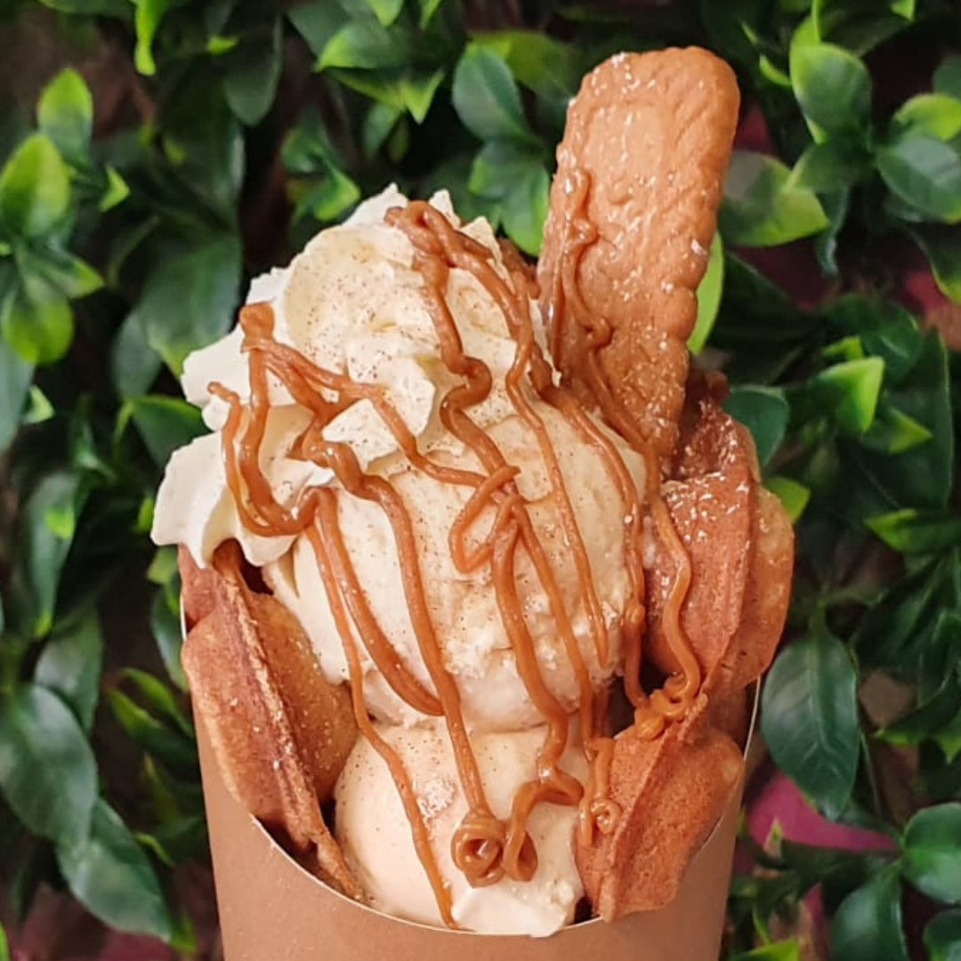 Lotus Biscoff Bubble Waffle