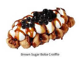 Brown Sugar Boba Croffle
